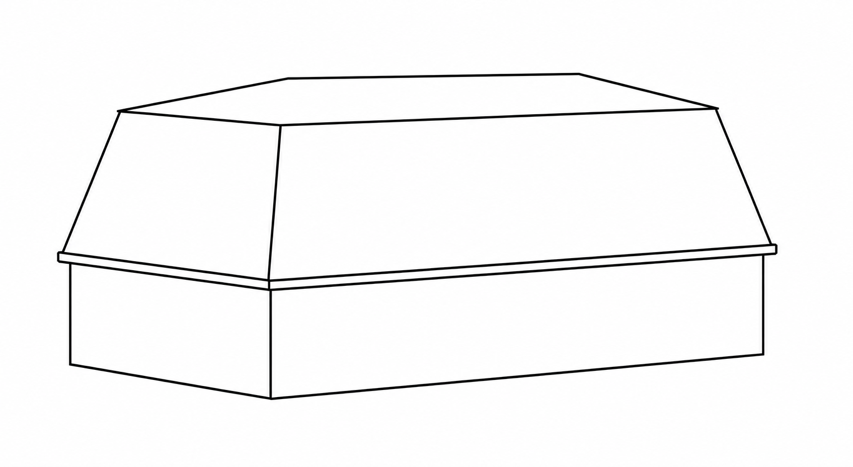 Mansard roof line drawing