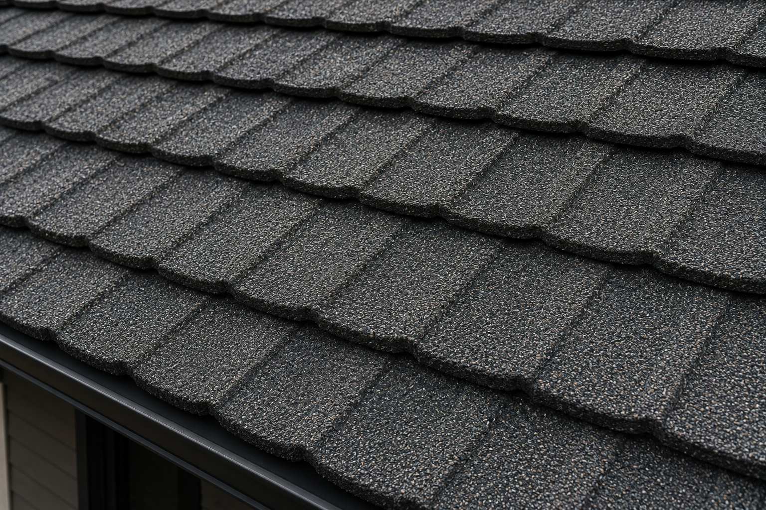 Stone coated steel roof texture